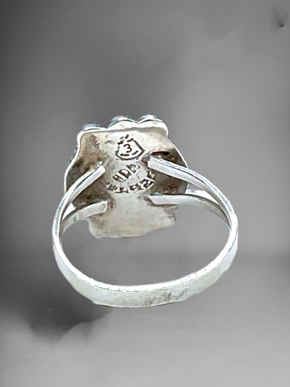 🌺Vintage Taxco Sterling & Abalone Ring - Picture 6 of 11